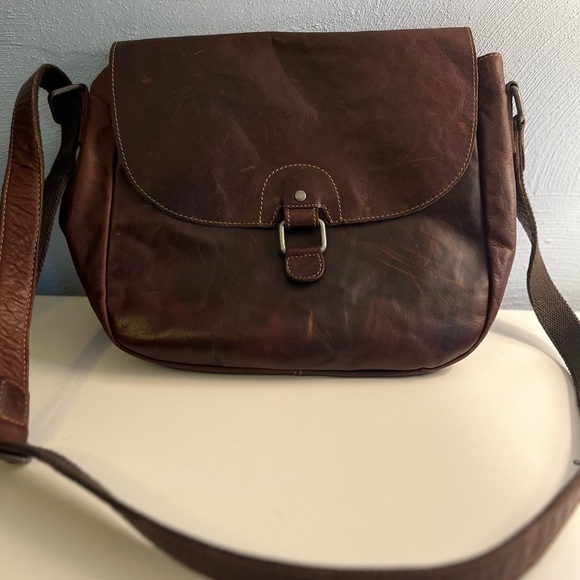 Jack Georges Voyager Collection Leather Saddle Bag - Picture 6 of 13